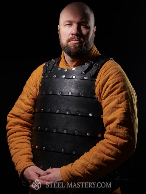 Leather brigandine in style of 14th century