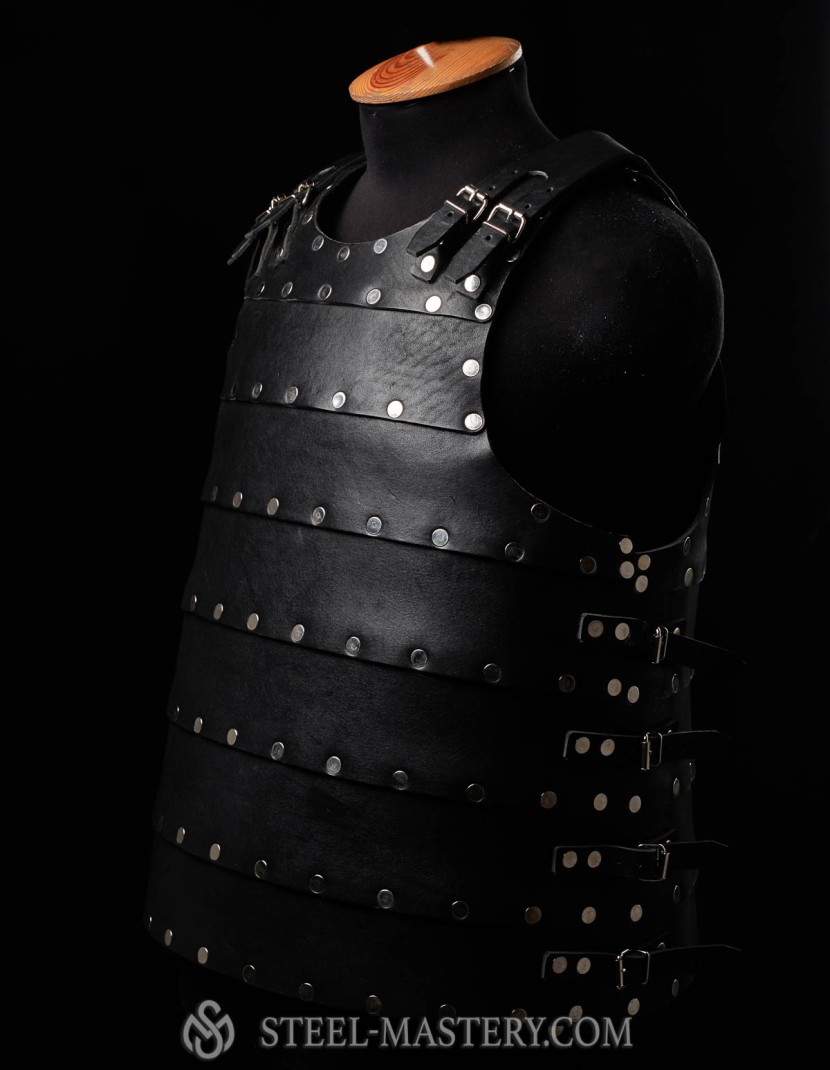 Leather brigandine in style of 14th century photo made by Steel-mastery.com