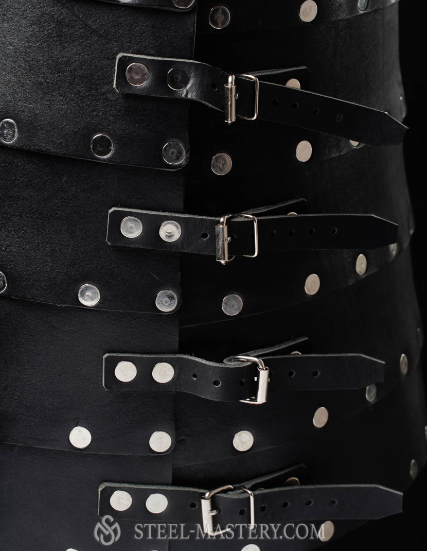 Leather brigandine in style of 14th century photo made by Steel-mastery.com