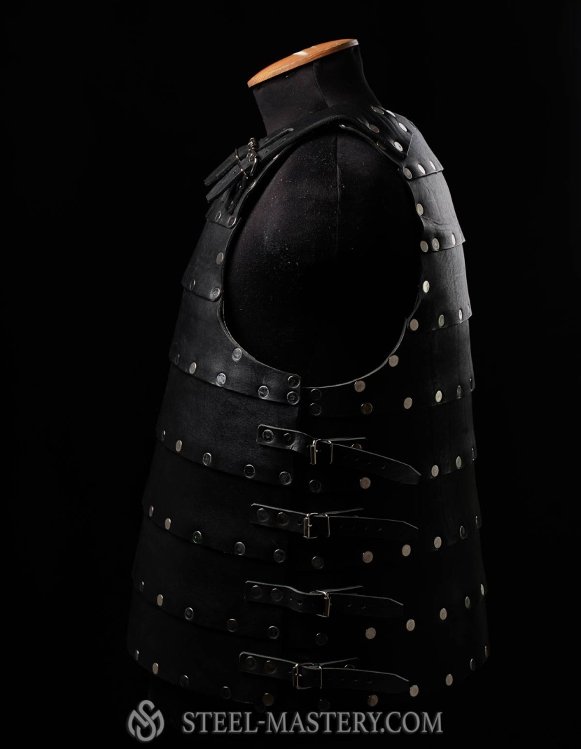 Leather brigandine in style of 14th century photo made by Steel-mastery.com