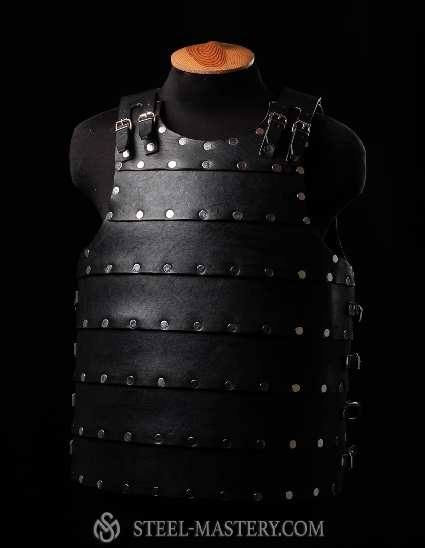 Leather brigandine in style of 14th century photo made by Steel-mastery.com