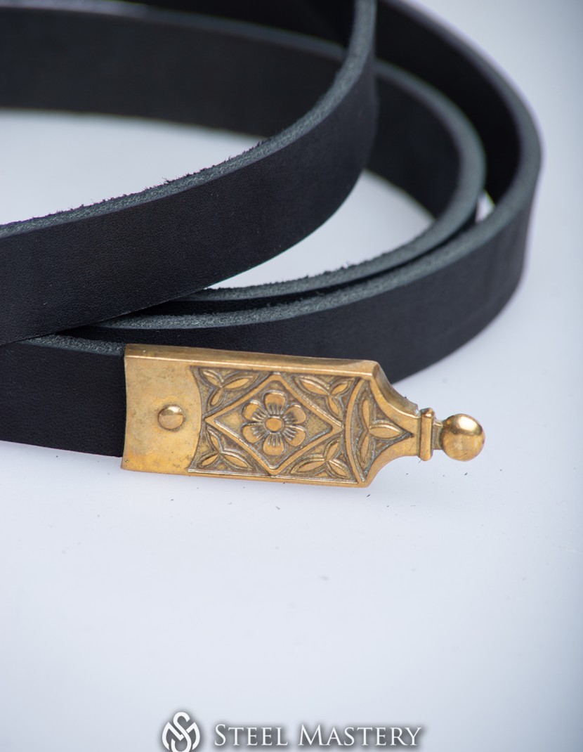 Medieval belt, England,14-15 cent, black photo made by Steel-mastery.com