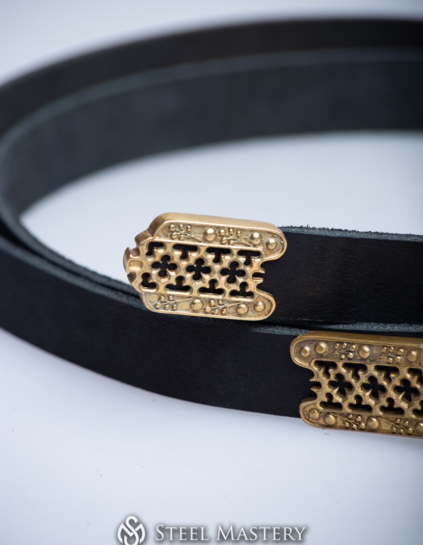 Medieval belt Florence. Italy 15 c., brown photo made by Steel-mastery.com