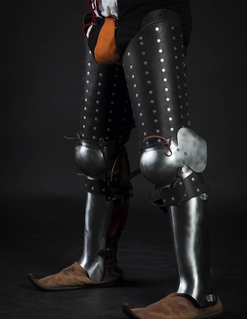 Brigandine leg protection 3/4 photo made by Steel-mastery.com