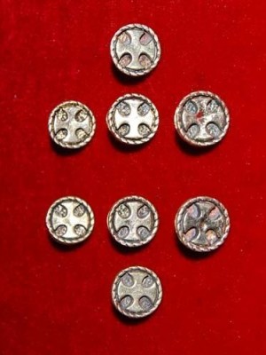 Cast bronze rivets