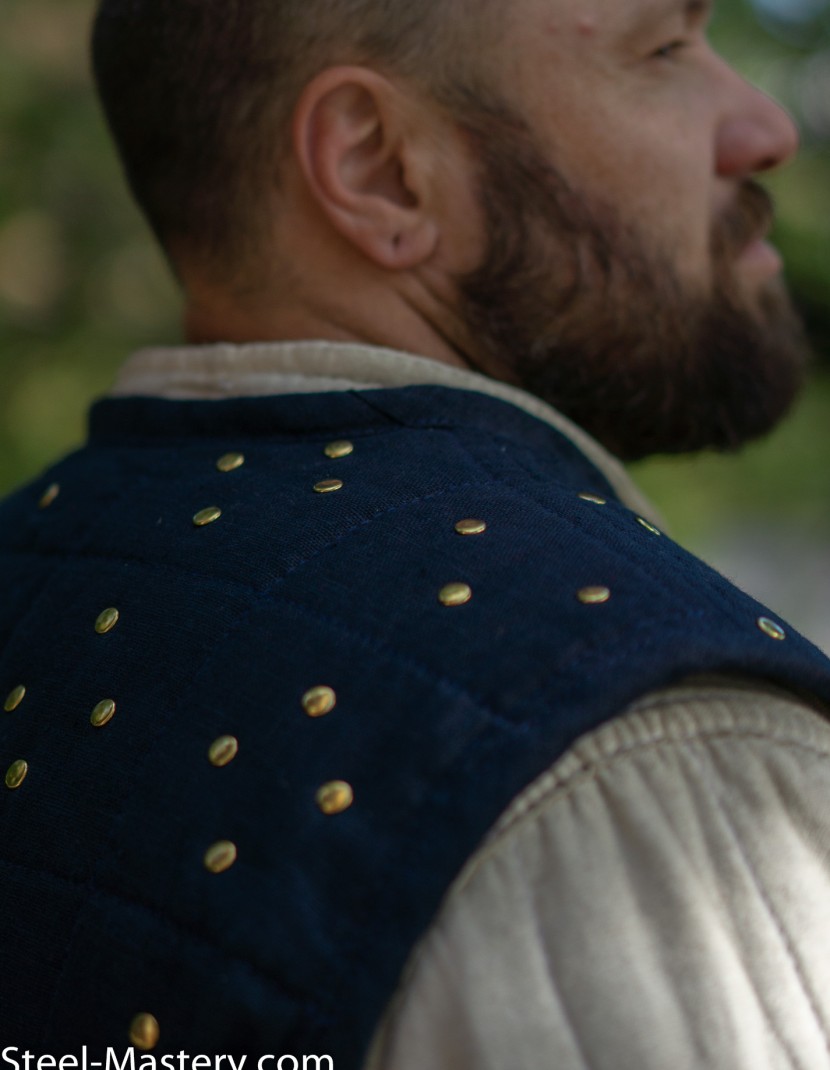 Fake brigandine – gambeson with rivets photo made by Steel-mastery.com