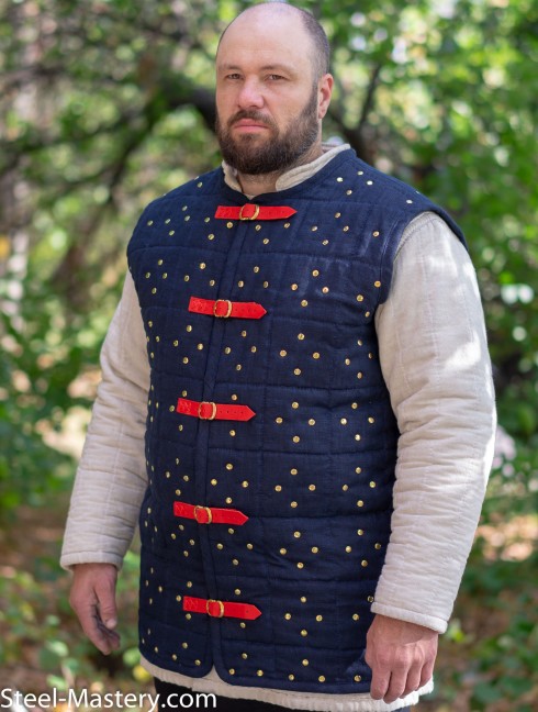 Fake brigandine – gambeson with rivets