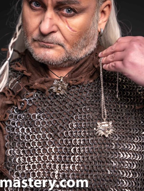 Wolf-head Witcher's pendant 