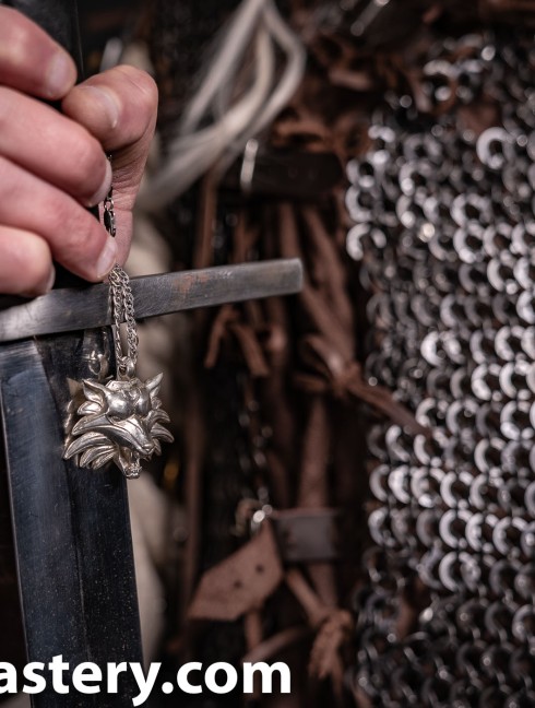 Wolf-head Witcher's pendant 