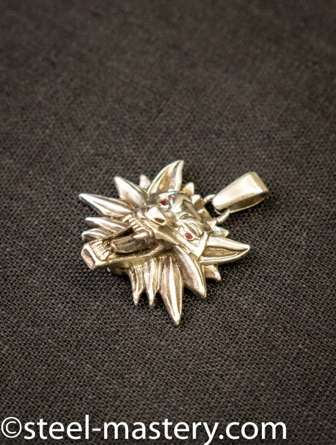 Wolf-head Witcher's pendant 