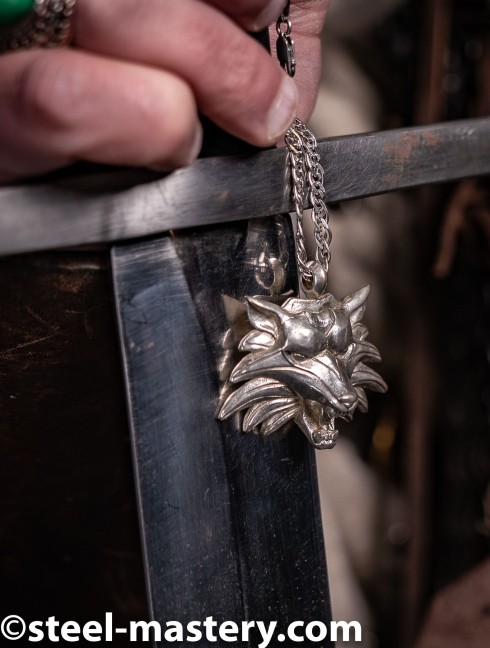 Wolf-head Witcher's pendant 