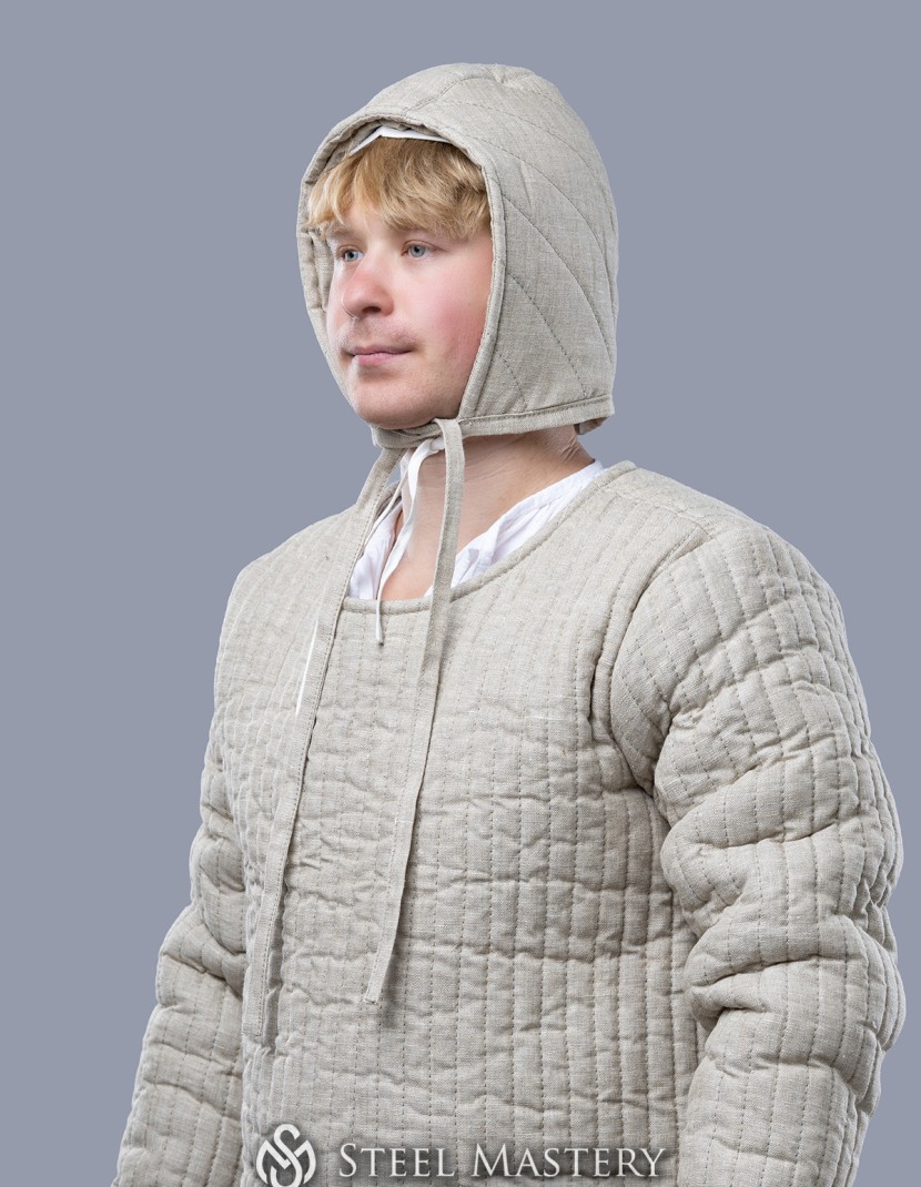 Medieval quilted cap photo made by Steel-mastery.com