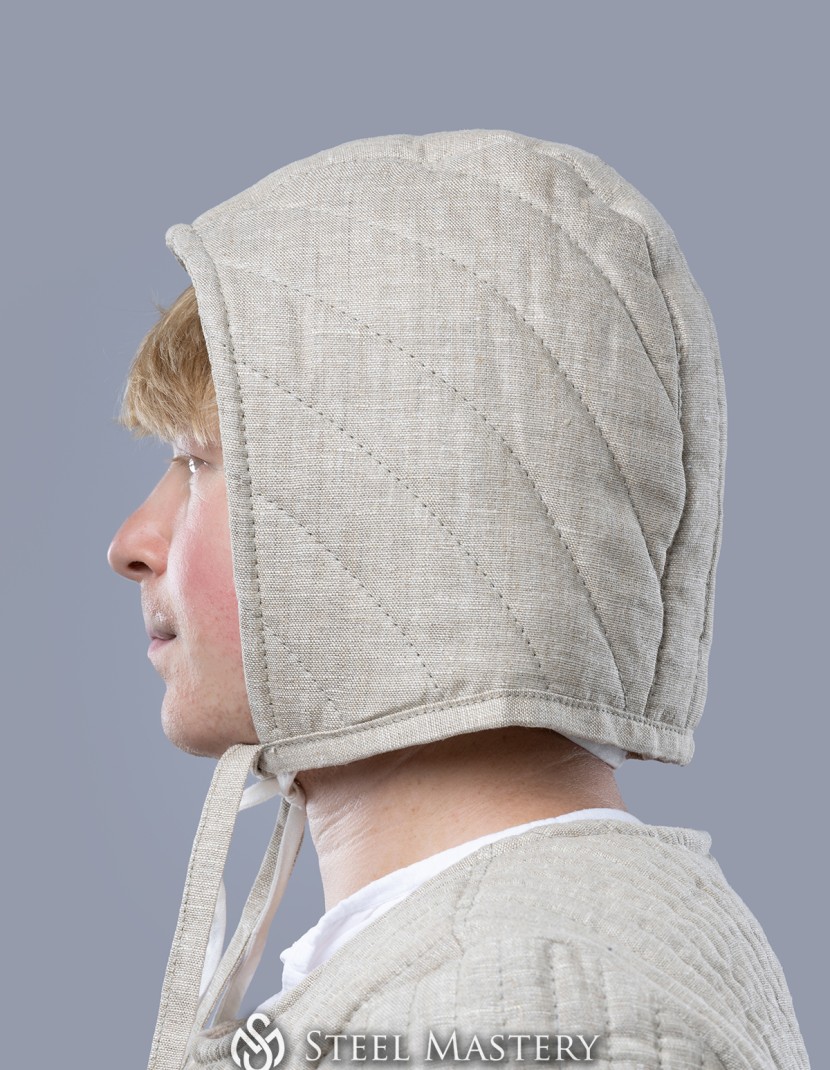Medieval quilted cap photo made by Steel-mastery.com