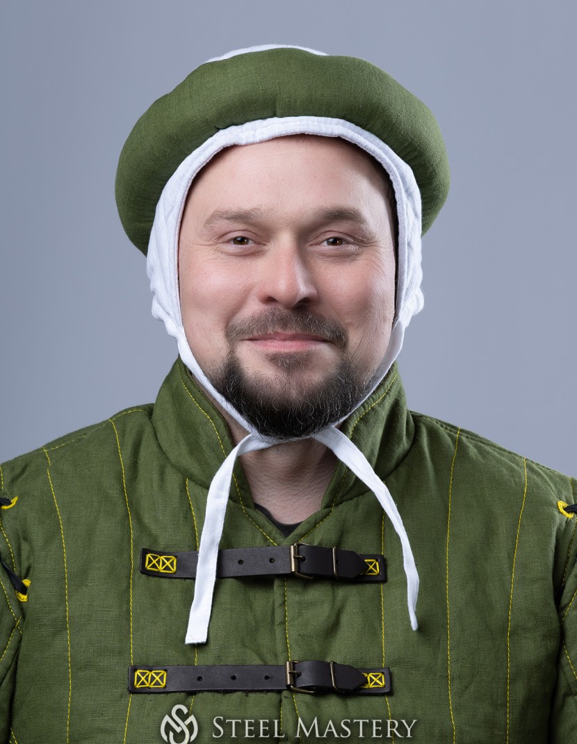 Medieval Arming Cap with Padded Roll (Orle Style) photo made by Steel-mastery.com