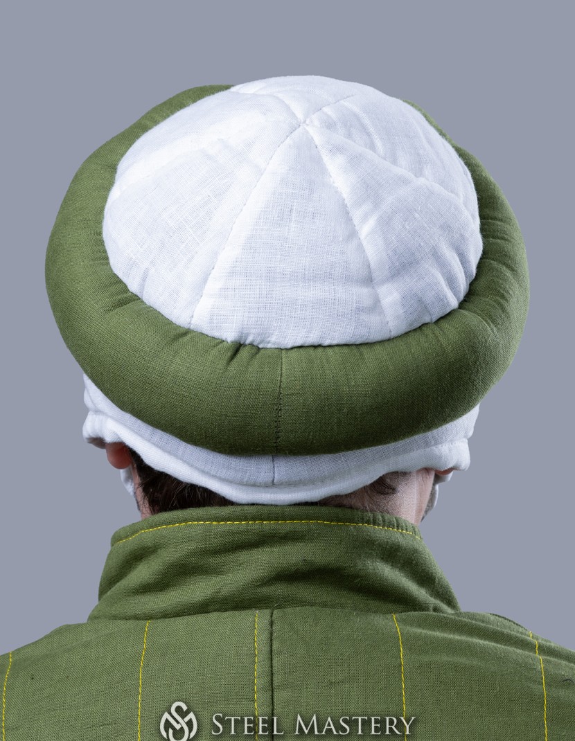 Medieval Arming Cap with Padded Roll (Orle Style) photo made by Steel-mastery.com