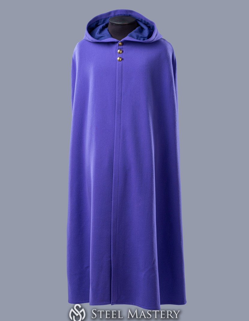Woolen cloak with hood photo made by Steel-mastery.com