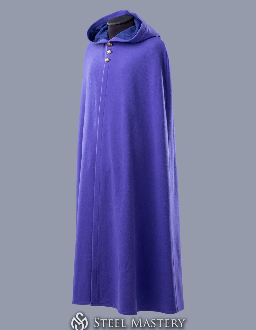 Woolen cloak with hood photo made by Steel-mastery.com
