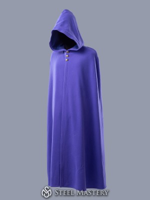 Woolen cloak with hood
