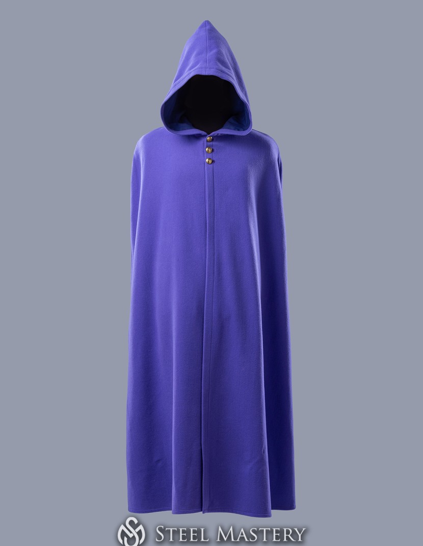 Woolen cloak with hood photo made by Steel-mastery.com