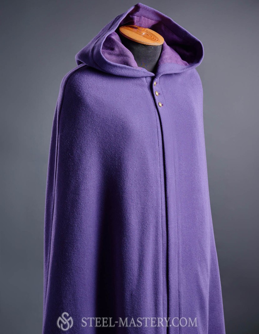 Woolen cloak with hood photo made by Steel-mastery.com