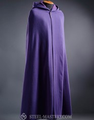 Woolen cloak with hood