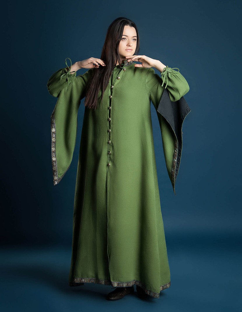 Long coat with wide sleeves  photo made by Steel-mastery.com