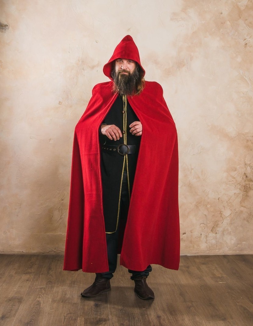 Medieval cloak with hood photo made by Steel-mastery.com
