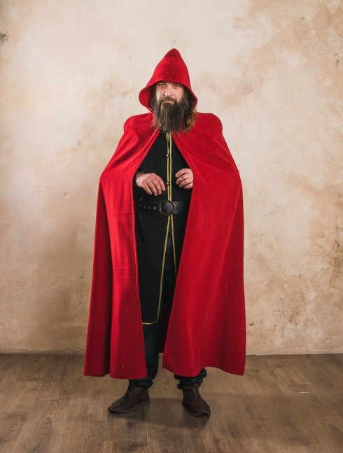 Medieval cloak with hood