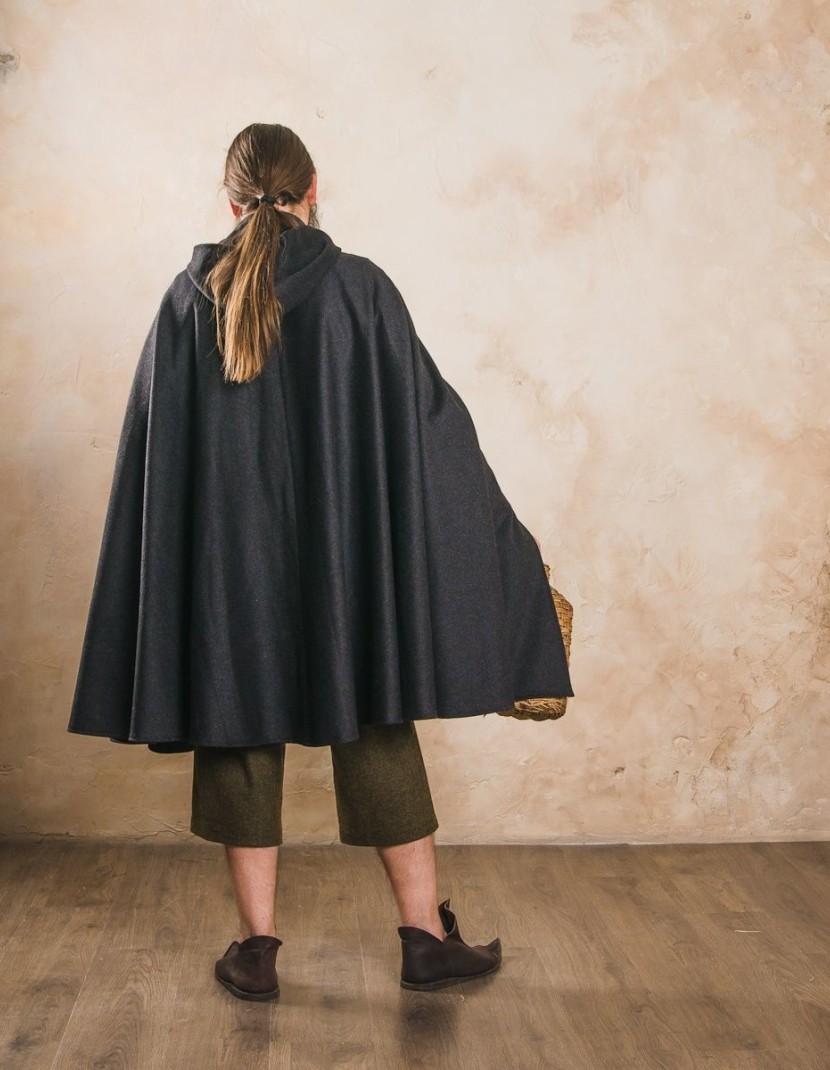 Cloak with hood, a part of fantasy-style Hobbit costume  photo made by Steel-mastery.com