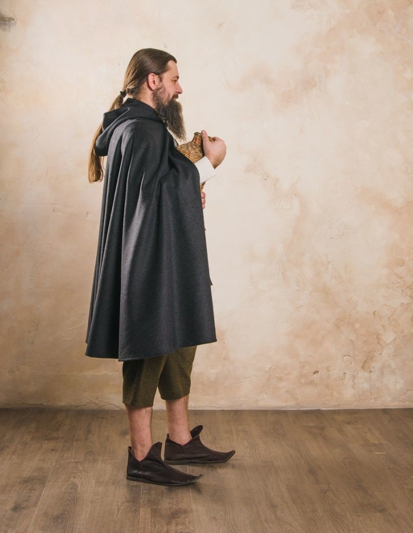 Cloak with hood, a part of fantasy-style Hobbit costume  photo made by Steel-mastery.com