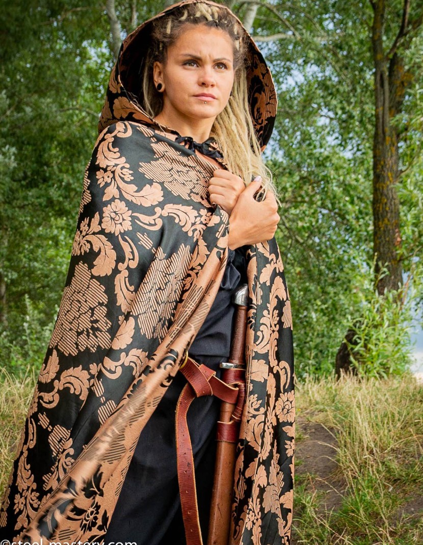 JACQUARD HOODED CLOAK photo made by Steel-mastery.com