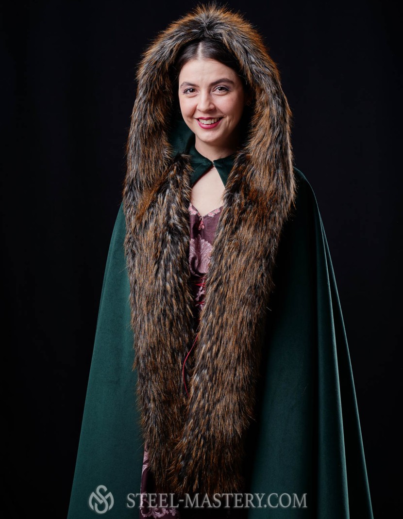 Medieval robe with detachable hood  photo made by Steel-mastery.com