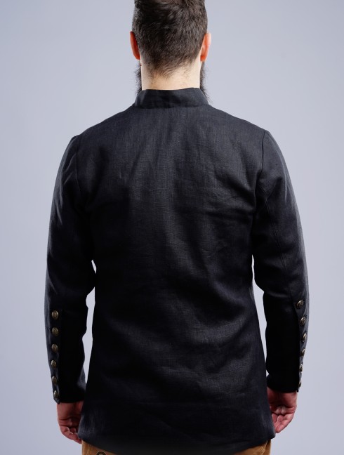 Medieval cotardie with stand-up collar