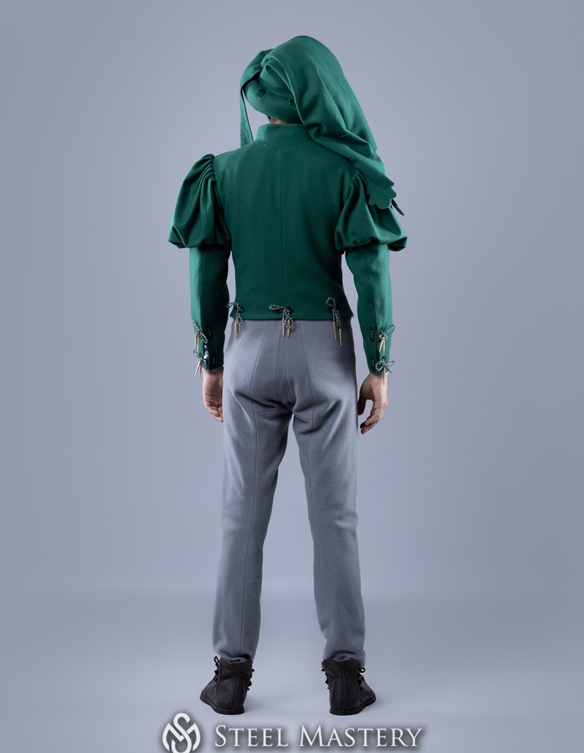 Burgundian men s suit, XV century photo made by Steel-mastery.com