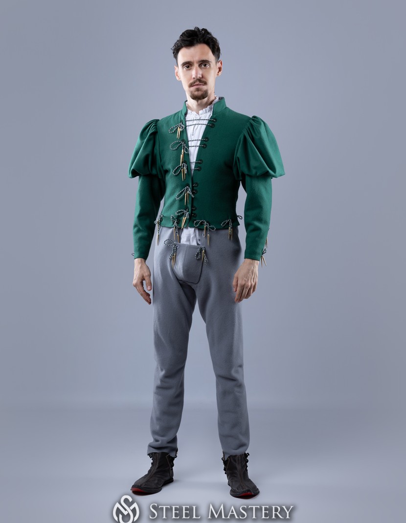 Burgundian men s suit, XV century photo made by Steel-mastery.com