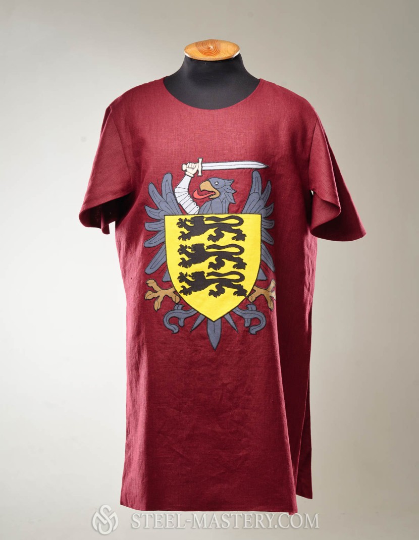 Coat of arms (tabard) with your emblem photo made by Steel-mastery.com