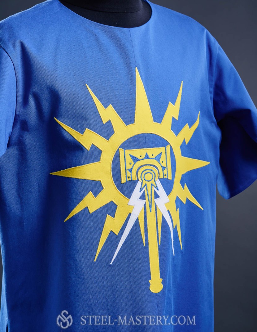 Coat of arms (tabard) with your emblem photo made by Steel-mastery.com