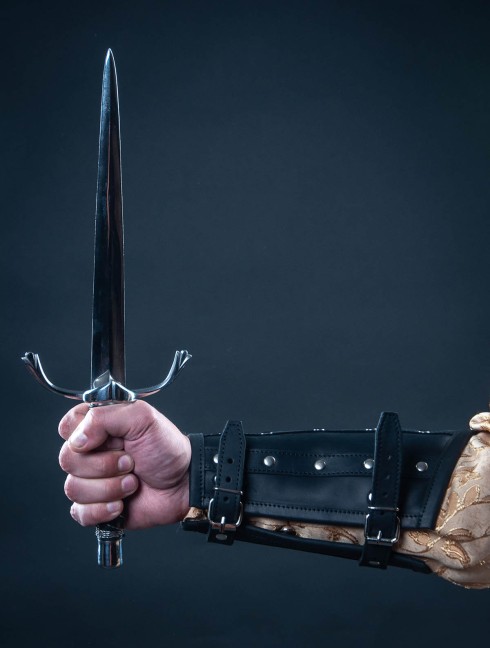 Leather vest and bracers in Renaissance style