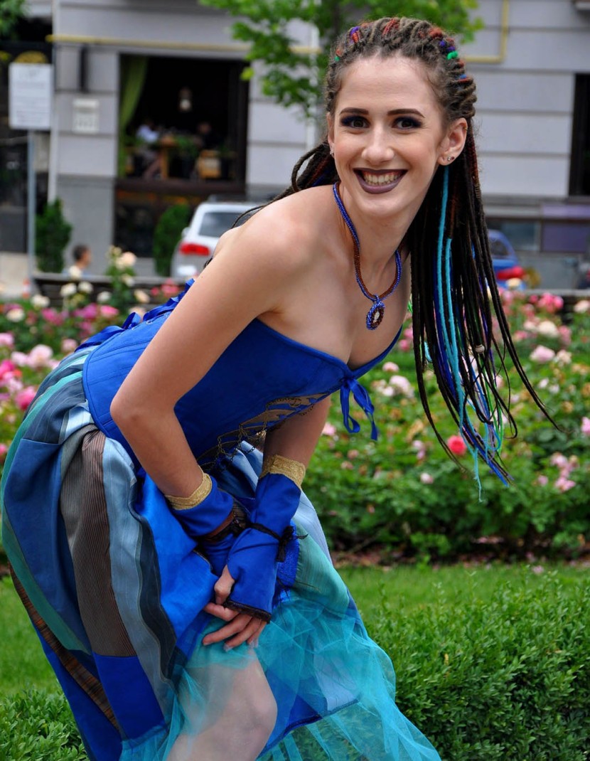 Corset Blue pirate photo made by Steel-mastery.com