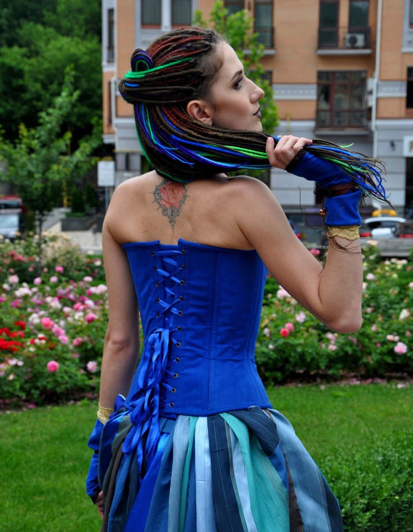 Corset Blue pirate photo made by Steel-mastery.com