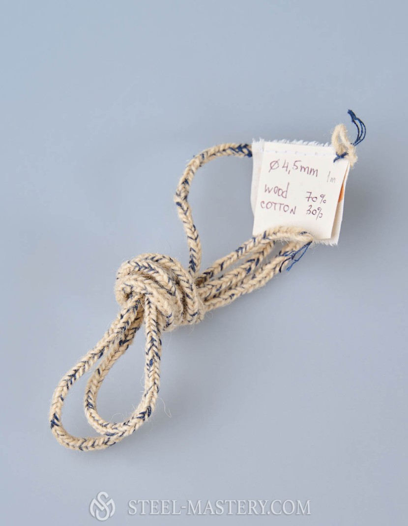 Sand wood lacing cord photo made by Steel-mastery.com