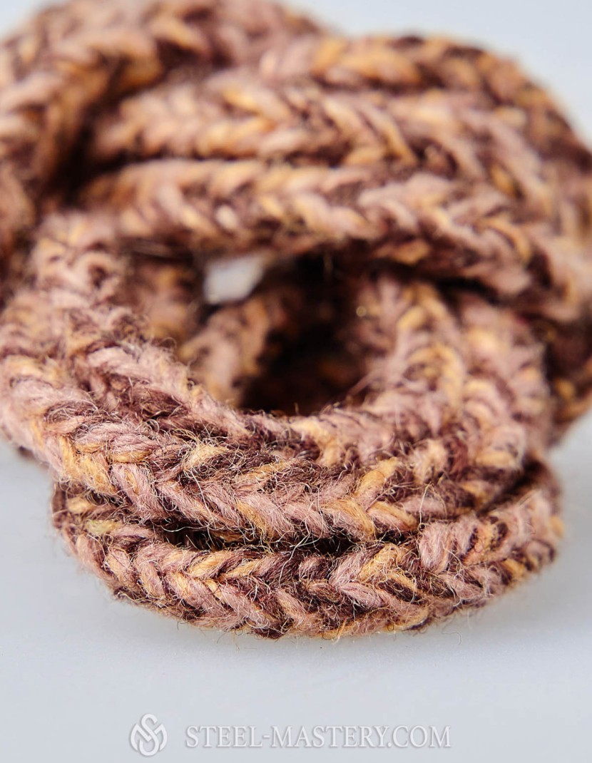 Wet sand wood lacing cord photo made by Steel-mastery.com