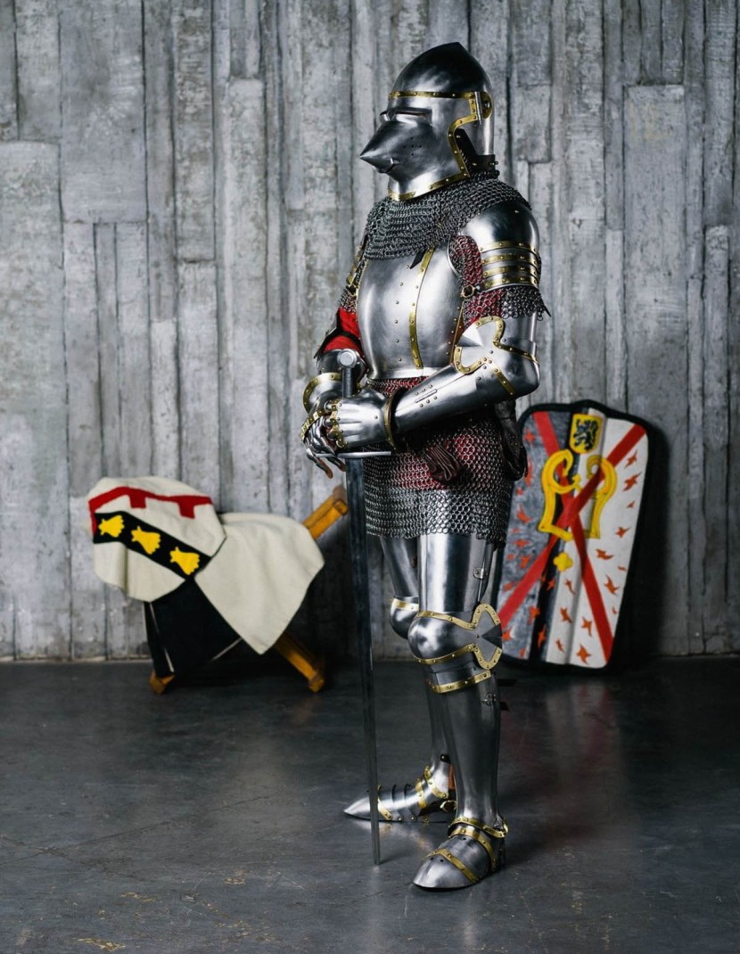 Armour of the XIV century in Churburg style photo made by Steel-mastery.com
