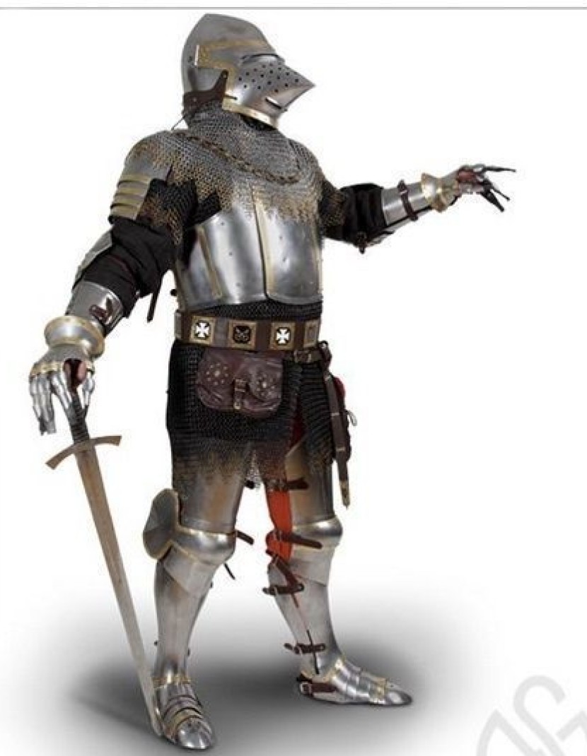 Armour of the XIV century in Churburg style photo made by Steel-mastery.com