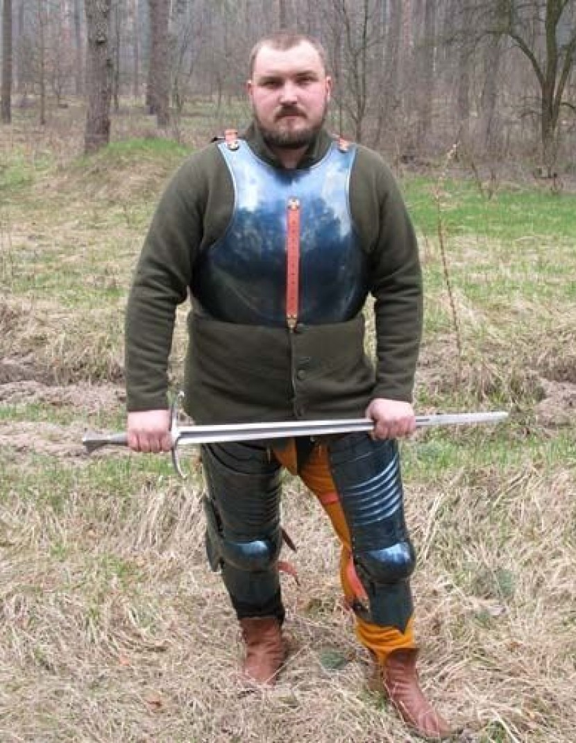 Steel English full plate armour, dated 1483  photo made by Steel-mastery.com