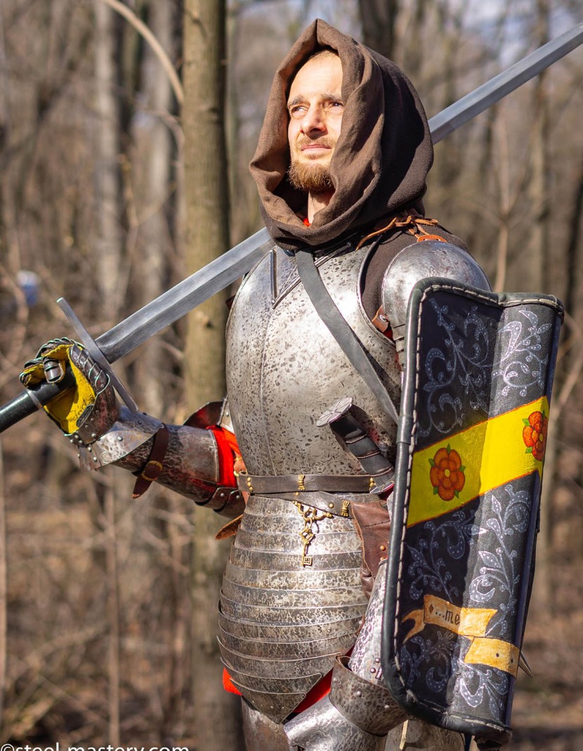 KNIGHT PLATE ARMOR OF XIV CENTURY photo made by Steel-mastery.com