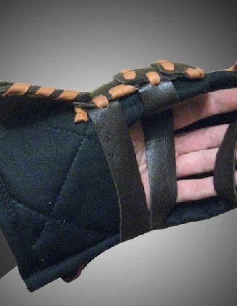 Set of leather laminar mittens photo made by Steel-mastery.com