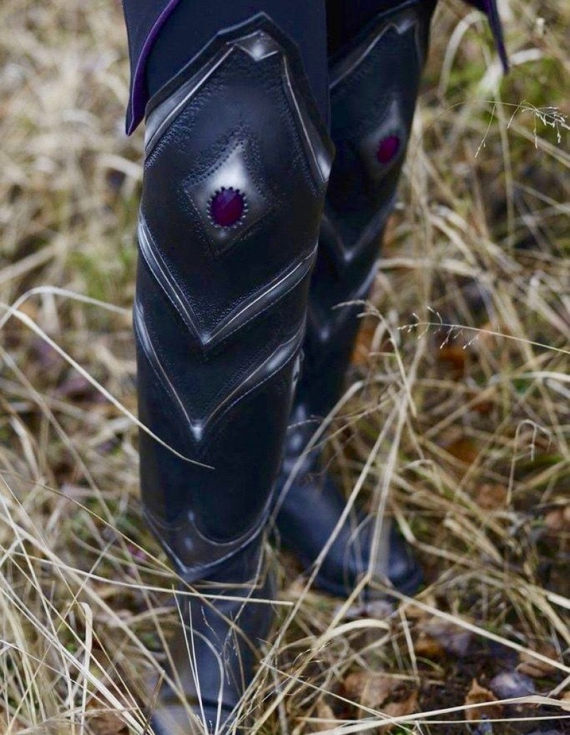 Greaves, part of female fantasy armour photo made by Steel-mastery.com