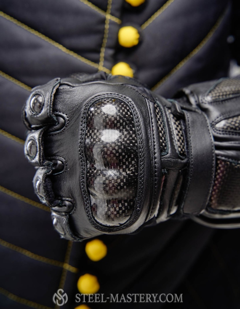 Short gloves for HEMA/fencing photo made by Steel-mastery.com