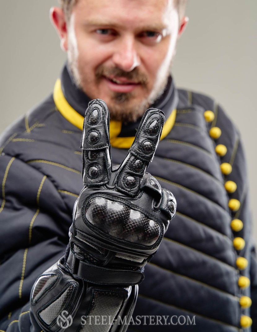 Short gloves for HEMA/fencing photo made by Steel-mastery.com